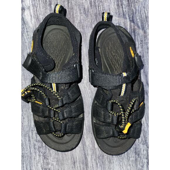 Keen Youth‎ Black Open Toe Sporty Outdoor Hiking Sandals Youth Size 2 - Picture 1 of 12